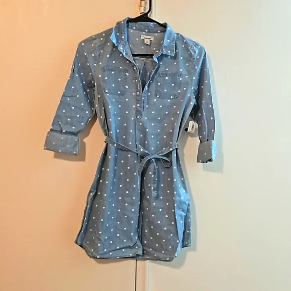 old navy girls denim dress Old Navy Short-Sleeve Denim Shirt Dress for Toddler Girls - Blue